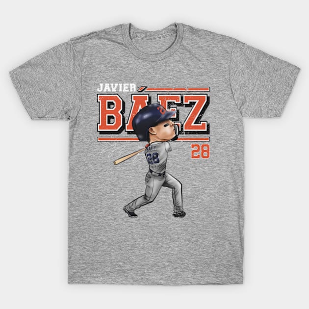 Javier Baez Detroit Cartoon T-Shirt by danlintonpro